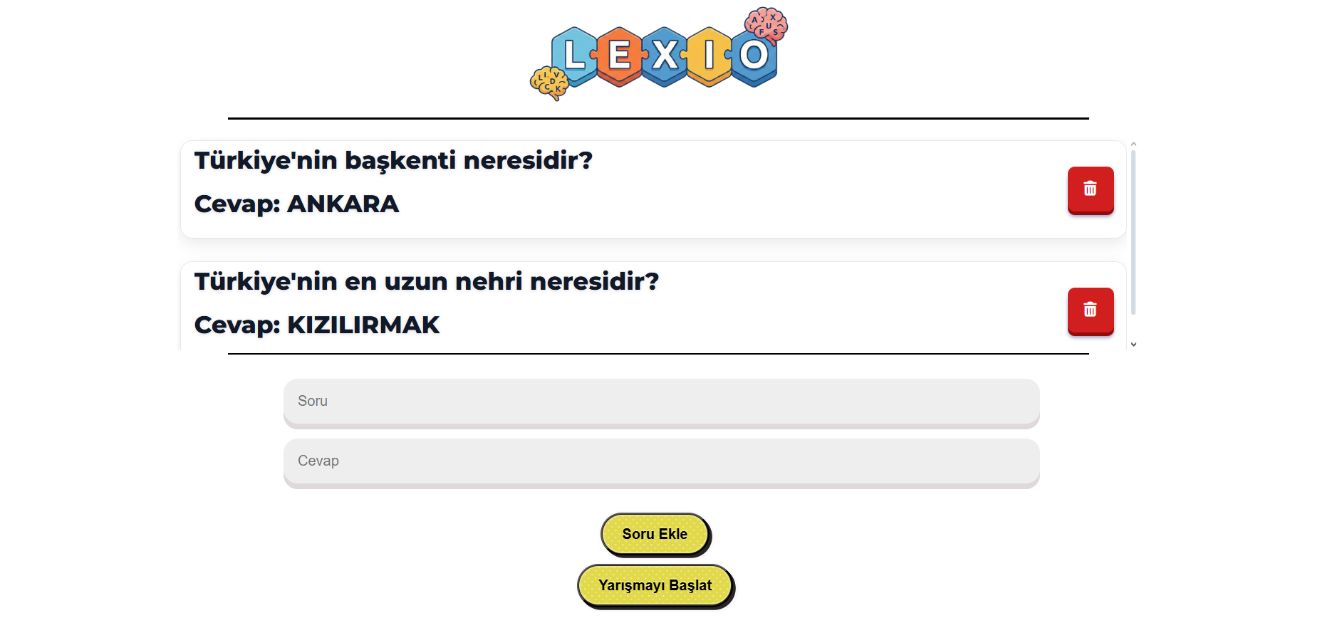 Proje Ekran Görüntüsü